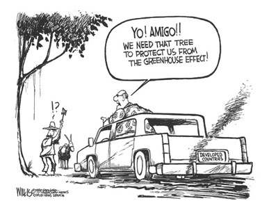 We Need That Tree Say's the Rich World to the Poor